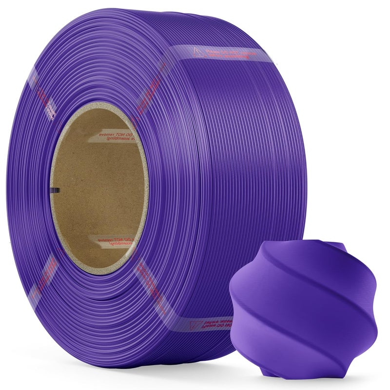 MarsWork PLA Filament 1.75mm PLA 3D Printer Filament(Refill),1kg Refill for Reusable Spools(2.2lbs),Premium Quality 3D Printing Filament for Bambu lab 3D Printers,Purple - Image 1
